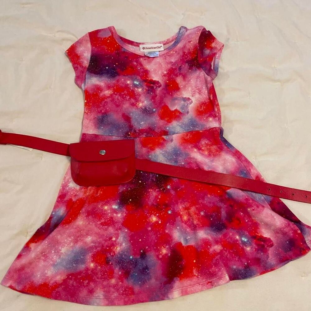 American Girl Luciana Vega matching galaxy dress for girls